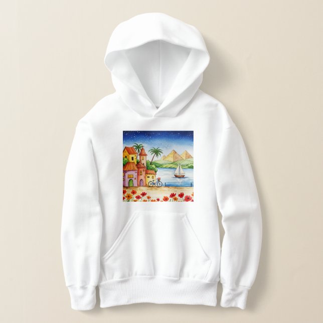 Malerische Szene Hoodie (Ablage )