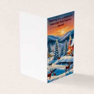 Malerische Weihnachtskarte