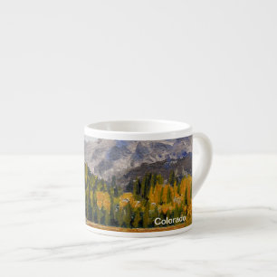 Malerischer Bergsee in Estes Park Espressotasse