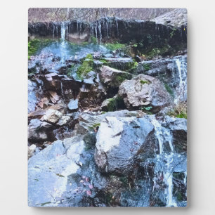 Malerischer Bergwasserfall - Wilde Natur Rumänien Fotoplatte