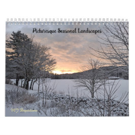 Malerischer Jahreszeiten-Landschaftskalender Kalender