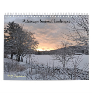 Malerischer Jahreszeiten-Landschaftskalender Kalender