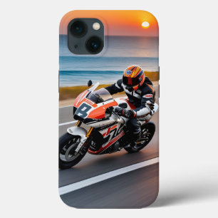 🏍️ Malerischer Ozean-Highway-Sportbike-Fahrer Case-Mate iPhone Hülle