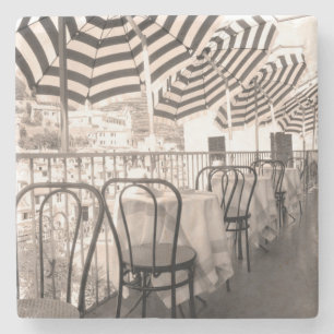 Malerischer Restaurantbalkon, Italien Steinuntersetzer