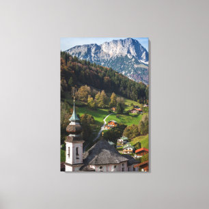 Malerisches bayerisches Dorf, Deutschland Leinwanddruck