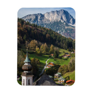 Malerisches bayerisches Dorf, Deutschland Magnet
