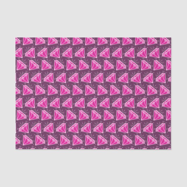 Malerisches Kunstpapier aus rosafarbenem Edelstein Seidenpapier (Vorderseite)