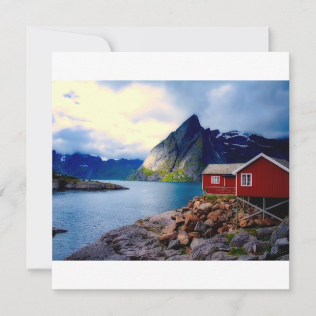 malerisches Norwegen, schöne landschaftliche Lands Karte (Vorderseite)