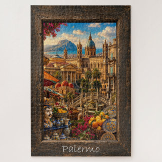 Malerisches Palermo Sizilien Farbige Architektur u
