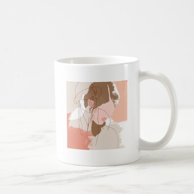 Malerisches Portrait Kaffeetasse (Rechts)