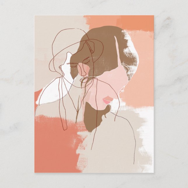 Malerisches Portrait Postkarte (Vorderseite)