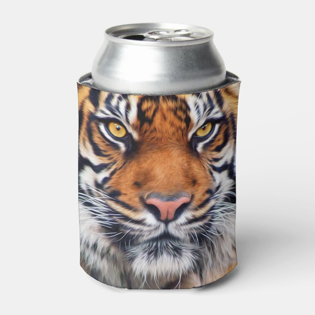 Malerisches Siberisches Tiger-Paint-Foto Dosenkühler (Kanne Vorderseite)