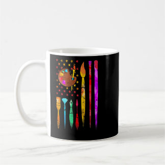 Malerkostüm Farbpalette Pinsel Artist Amerika Kaffeetasse