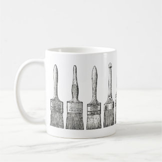 Malerlackbürsten auf Tasse
