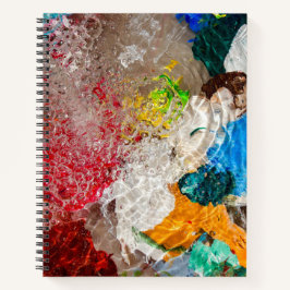 Malerpalette Spiralblock Notizbuch