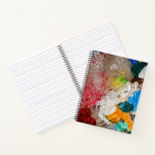 Malerpalette Spiralblock Notizbuch