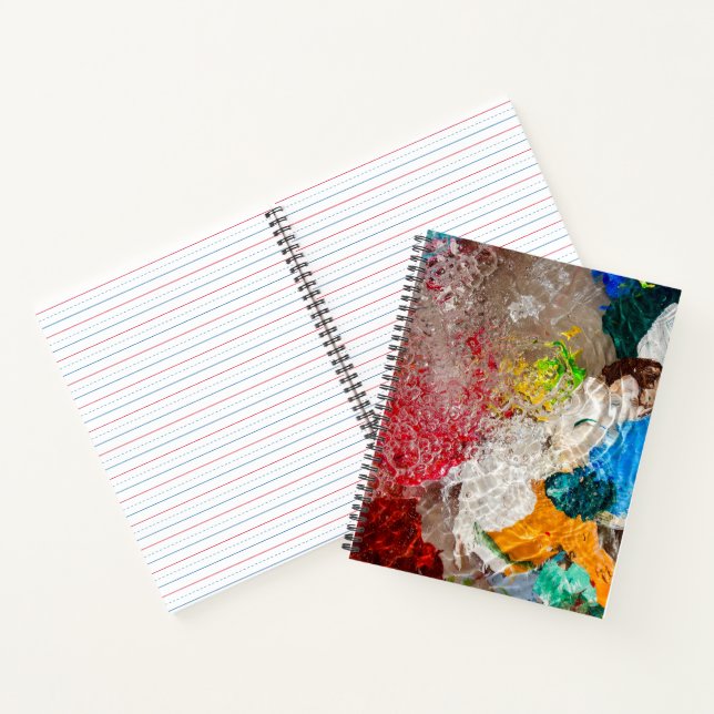 Malerpalette Spiralblock Notizbuch (Innenseite)