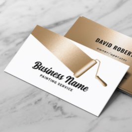 Malerservice für Berufliche Gold-Malerei Visitenkarte