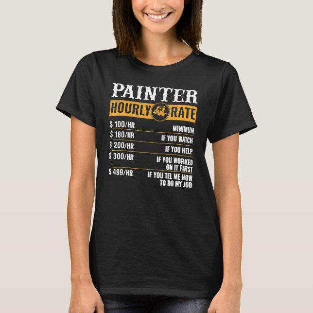 Malerstundenmaler T-Shirt (Vorderseite)