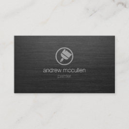 Malertools Pinselpinsel Symbol Dunkel gebürstetes Visitenkarte