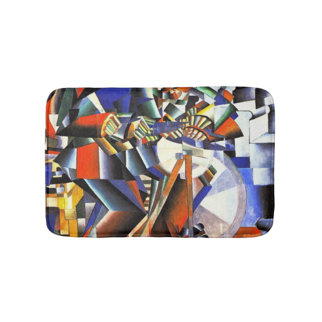 Malevich Kazimir Der Knifegrinder Badematte (Vorderseite)