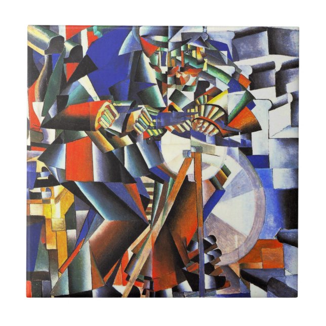 Malevich Kazimir Der Knifegrinder Fliese (Vorderseite)
