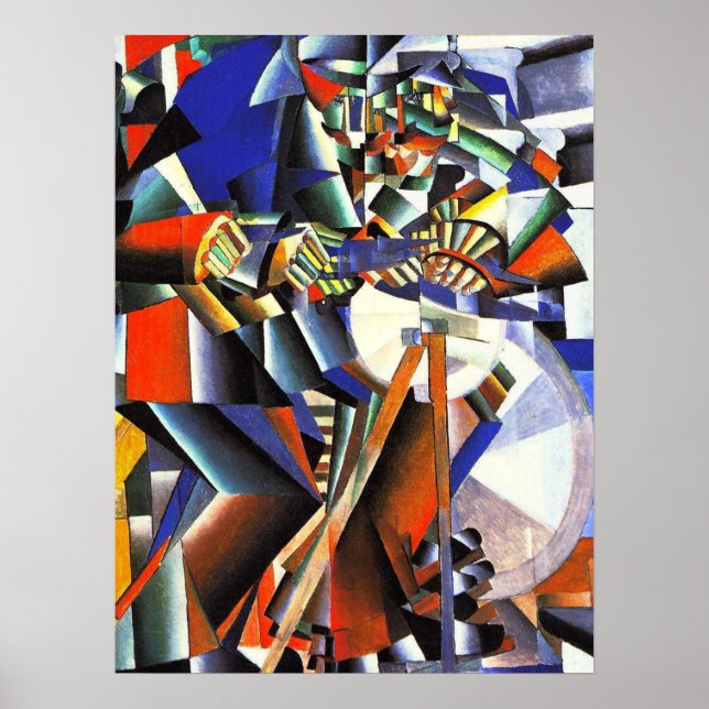 Malevich Kazimir Der Knifegrinder Poster (Vorne)