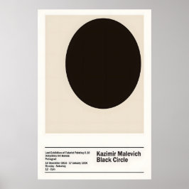 Malevich Schwarzer Kreis Kunst Suprematismus Poster