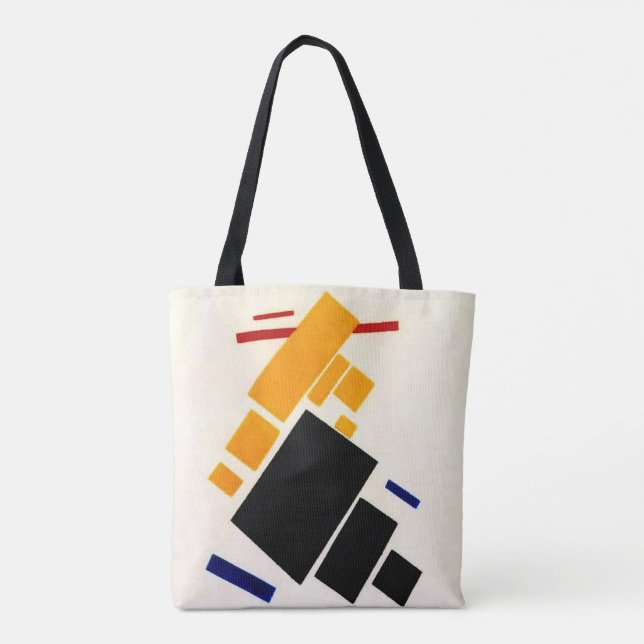 Malevich - Suprematismus, Flugzeug Tasche (Rückseite)