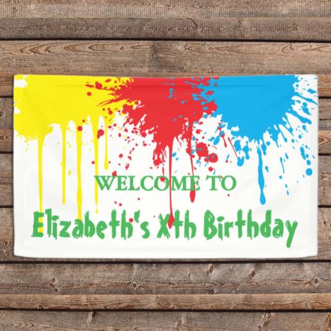 Malfest Kindergeburtstag Banner (Von Creator hochgeladen)