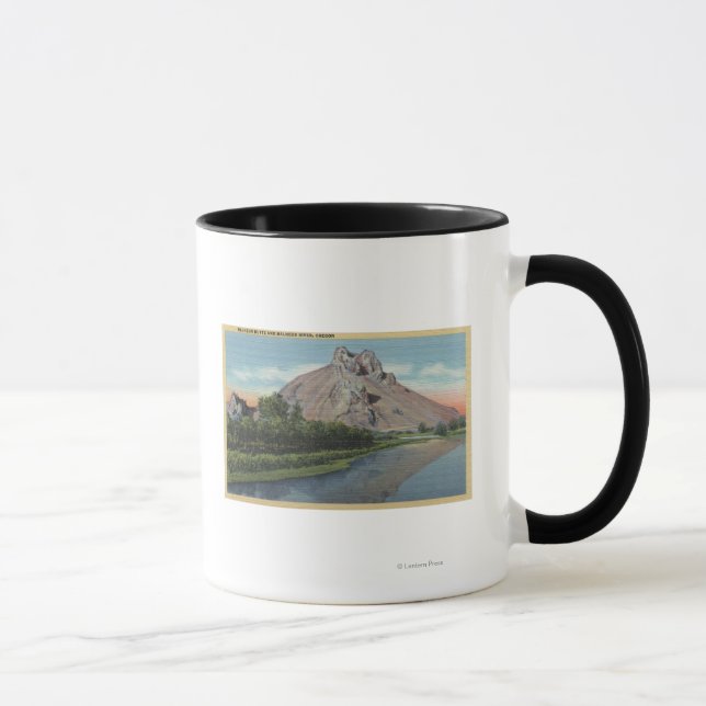 Malheur Butte & River, Oregon View Tasse (Rechts)
