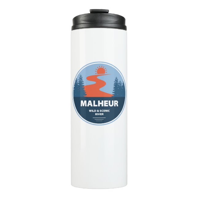 Malheur Wild und Landschaftlicher Fluss Oregon Thermosbecher (Vorderseite)