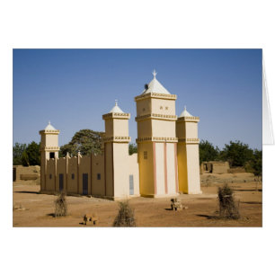 Mali, Bamako. Moschee, Bamako-Djenne-Straße