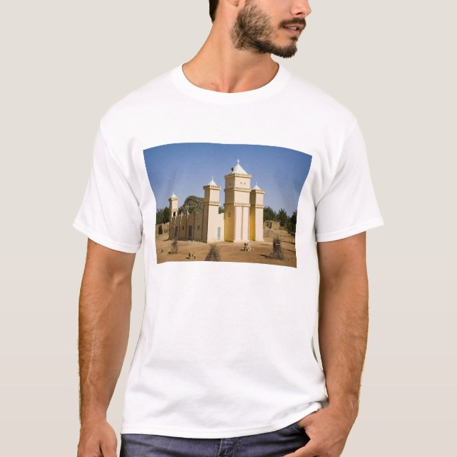 Mali, Bamako. Moschee, Bamako-Djenne-Straße T-Shirt (Vorderseite)