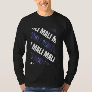 Mali Camouflage Pattern Lila Camouflage T-Shirt