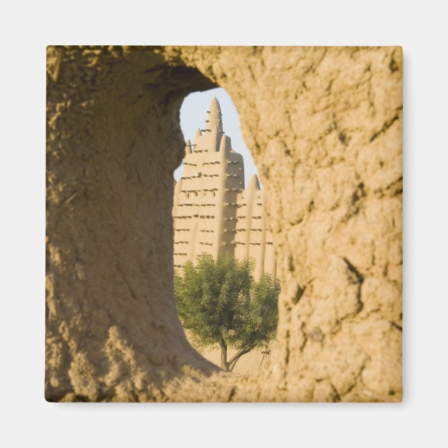 Mali, Djenne. Große Moschee 2 Magnet (Vorne)