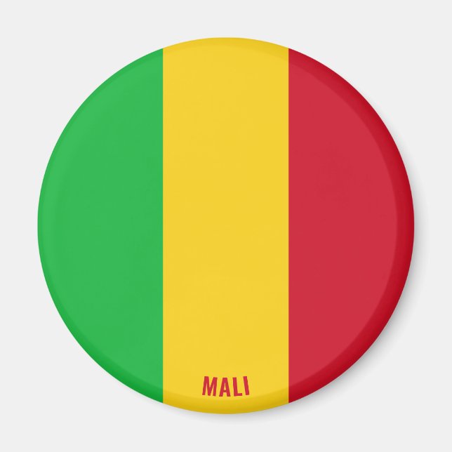 Mali Flag Charming Patriotic Magnet (Vorne)