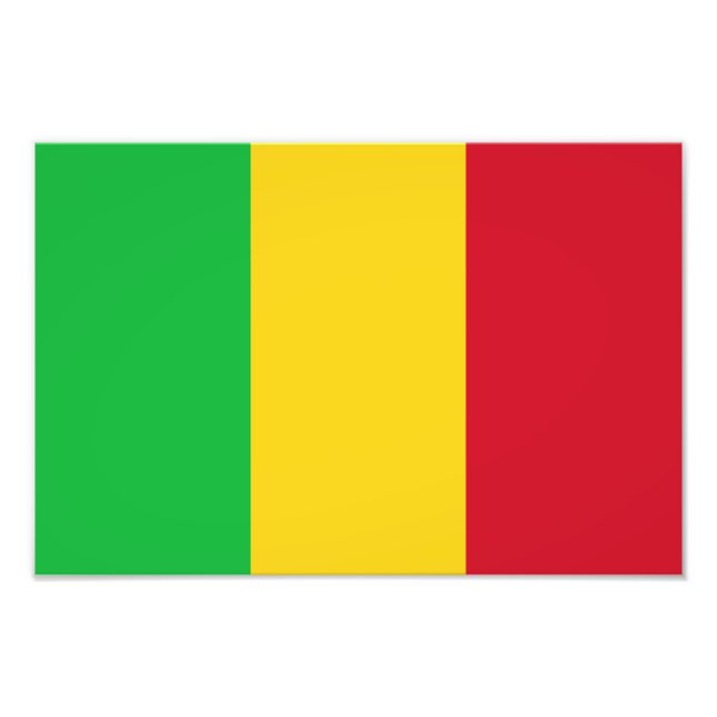 Mali Flag Fotodruck (Vorne)