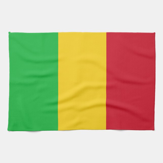 Mali Flag Geschirrtuch (Horizontal)
