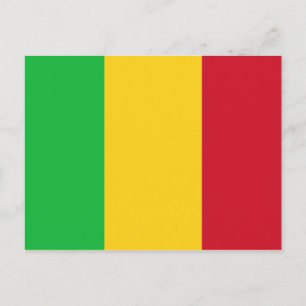 Mali Flag Postcard Postkarte