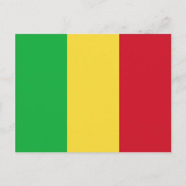 Mali Flag Postcard Postkarte (Vorderseite)