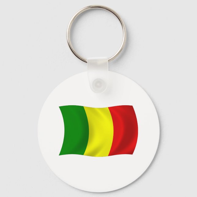 Mali Flag Schlüsselanhänger (Vorderseite)