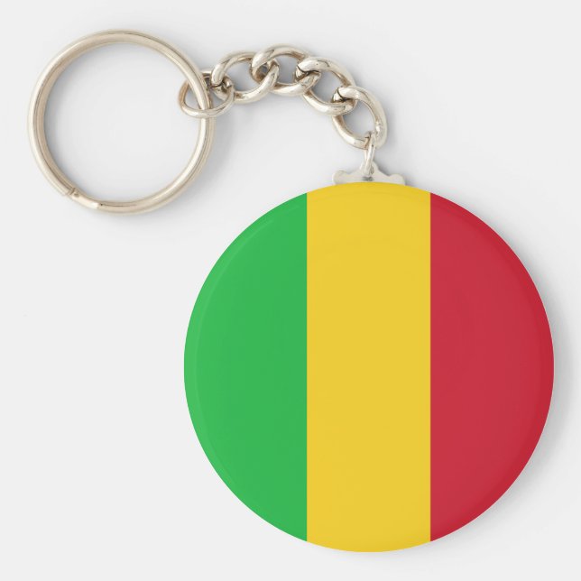 Mali Flag Schlüsselanhänger (Vorne)