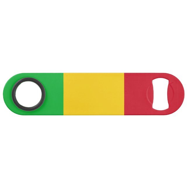 Mali Flag Speed Flaschenöffner (Vorderseite (Horizontal))