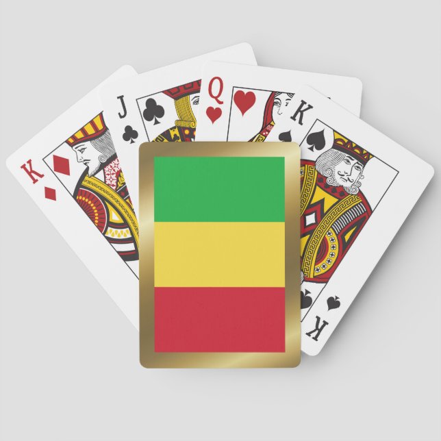 Mali Flag Spielkarten (Rückseite)