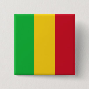 Mali-Flagge Button