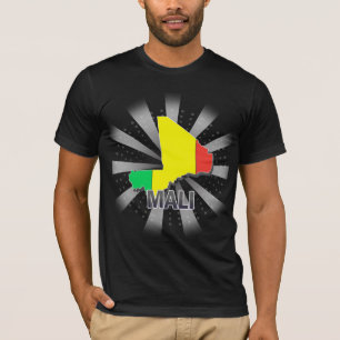 Mali-Flaggen-Karte 2,0 T-Shirt