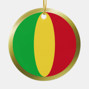 Mali-Flaggen-Ornament Keramikornament