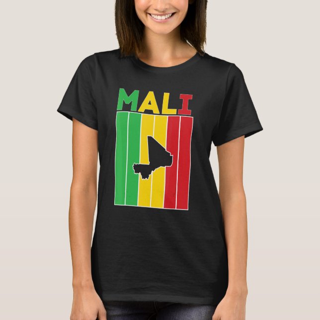 Mali-Landesgrenzen T-Shirt (Vorderseite)