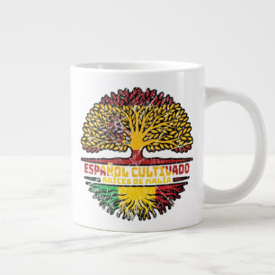 Mali Malian Spain Tree Roots Flag Jumbo-Tasse